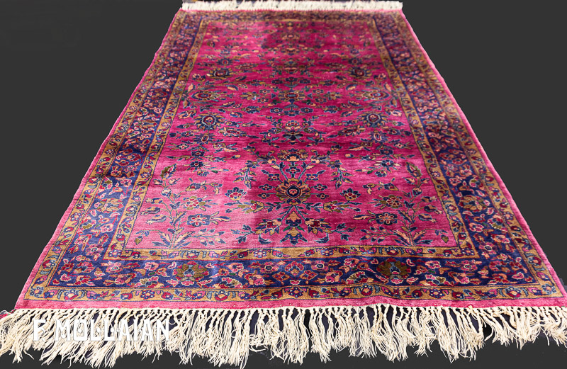 Silk Antique Persian Kashan Rug n°:31648093